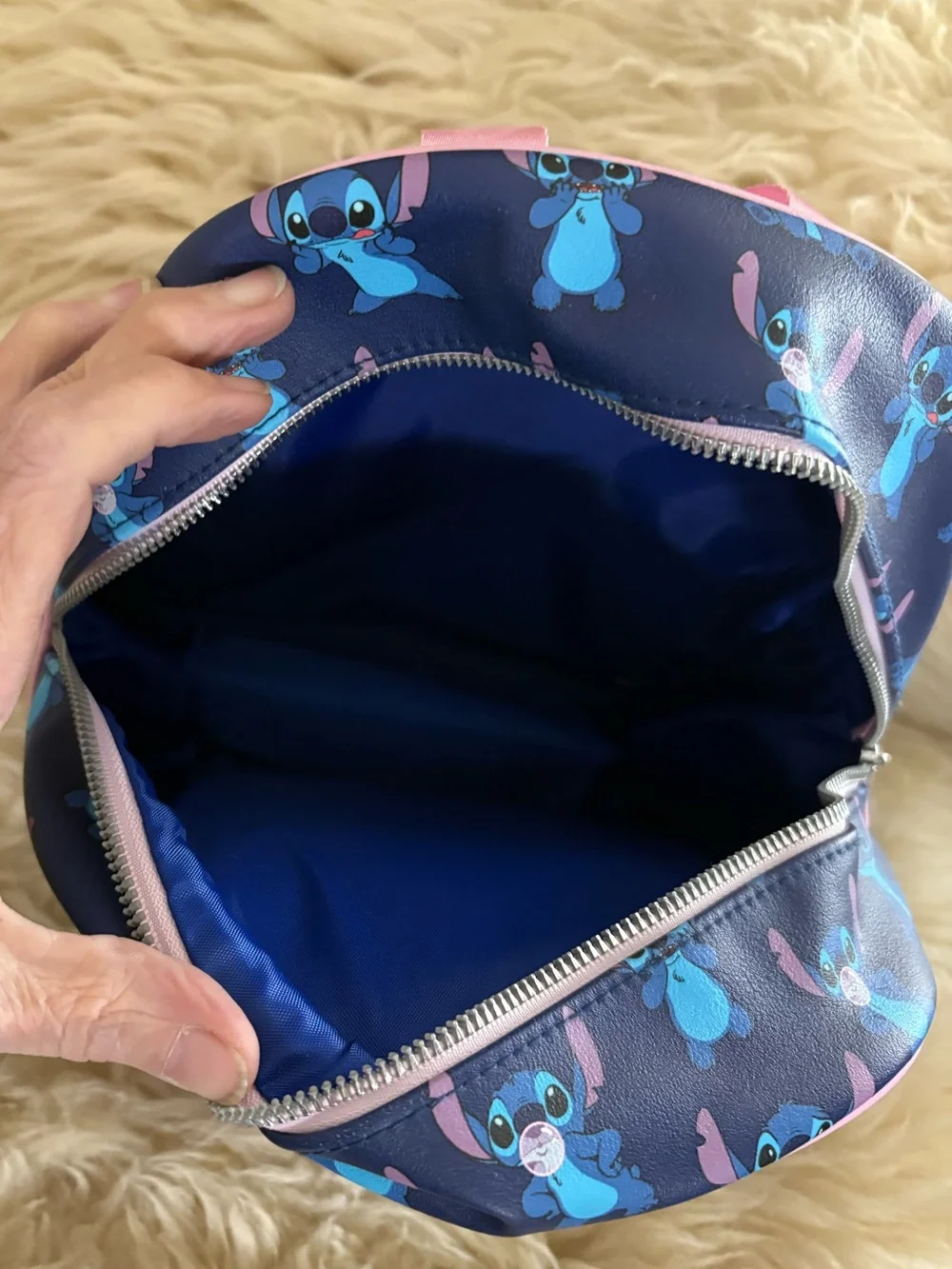 Disney Navy Stitch Mini Backpack